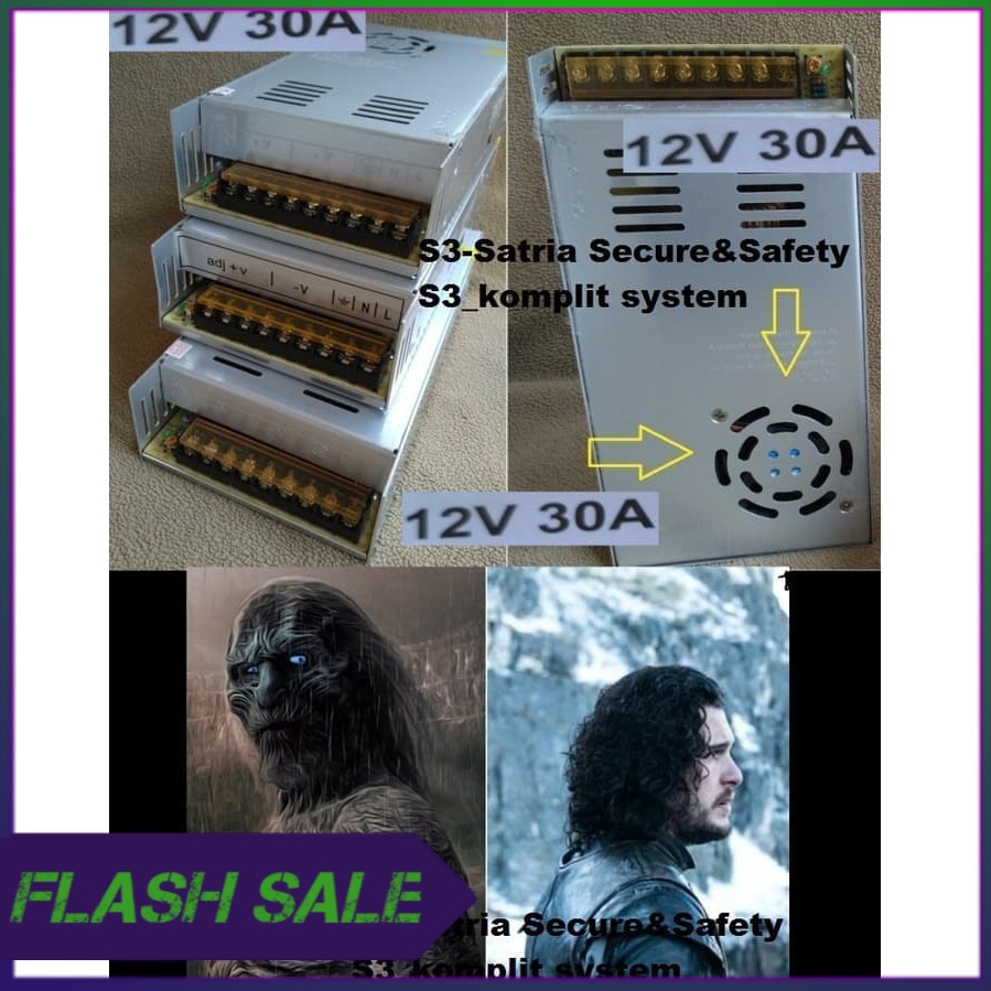 Power supply switching 12V 30A