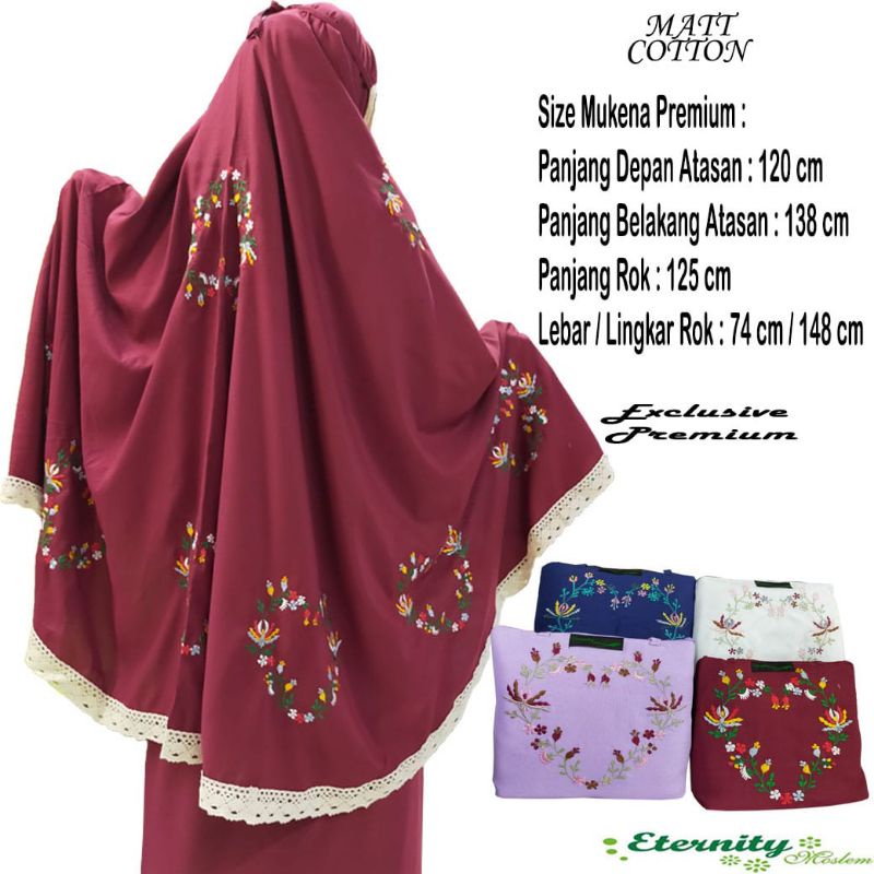 Mukena Bordir Dealova 2in 1 Mukena Dewasa Rohana Eternity Mukena Rukuh