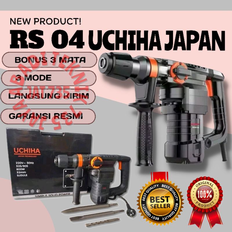 MESIN BOR HAMMER DRILL BOBOK BETON TYPE RS 04 UCHIHA JAPAN
