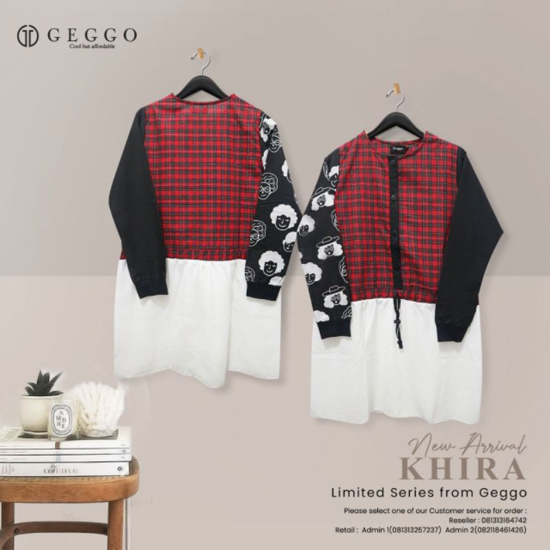 KHIRA TUNIK ORIGINAL BY GEGGO WOMEN TUNIK WANITA
