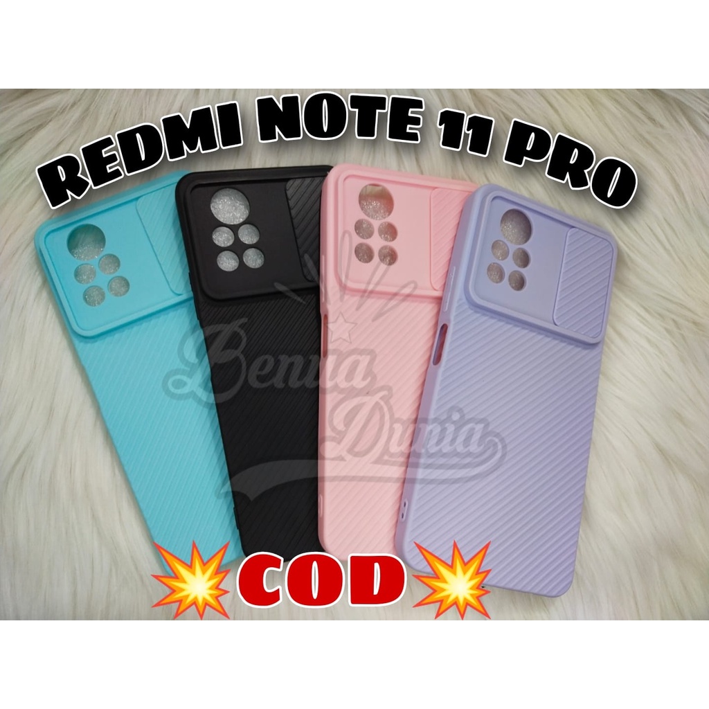 CASE SLIDE XIAOMI REDMI NOTE 11S // CASE SLIDE MACARON PELINDUNG KAMERA REDMI NOTE 11S - BD