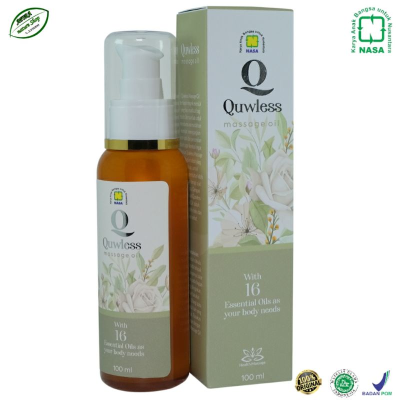 Quwless Massage Oil Khusus Pijat Dan Urut Original Asli Nasa