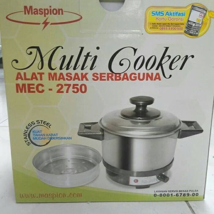 Panci Listrik Multi Cooker Mug Maspion MEC 2750