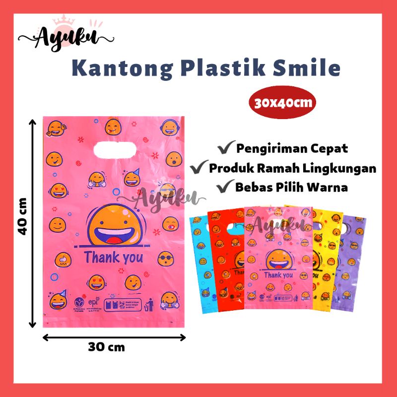 [paling besar] 40×30 Kresek olshop/kantong HD Oval/Kresek Motif /Kresek Baju / Kresek Packing murah