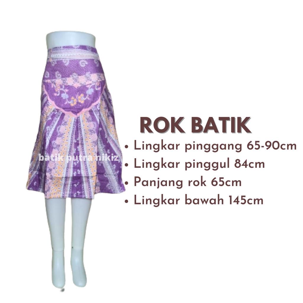 Rok Batik Pendek Bawahan Wanita Kasual