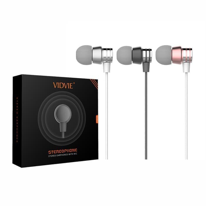 Headset Earphone Vidvie Stereophone With Mic - HS616