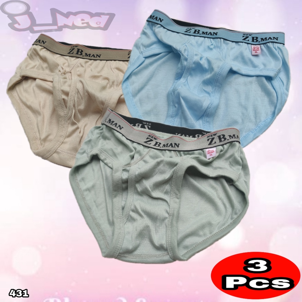 J431T HARGA 3 PCS Celana dalam Pria - Men Underwear - ZB  Man - Murah Berkualitas