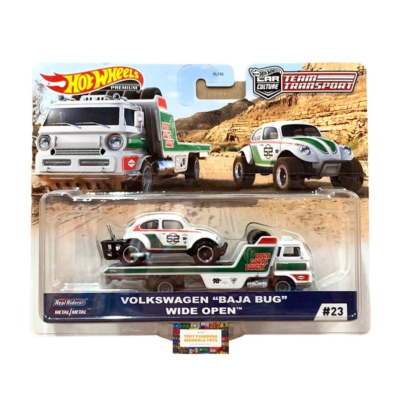 Hotwheels Team Transport Volkswagen Baja Bug Wide Open