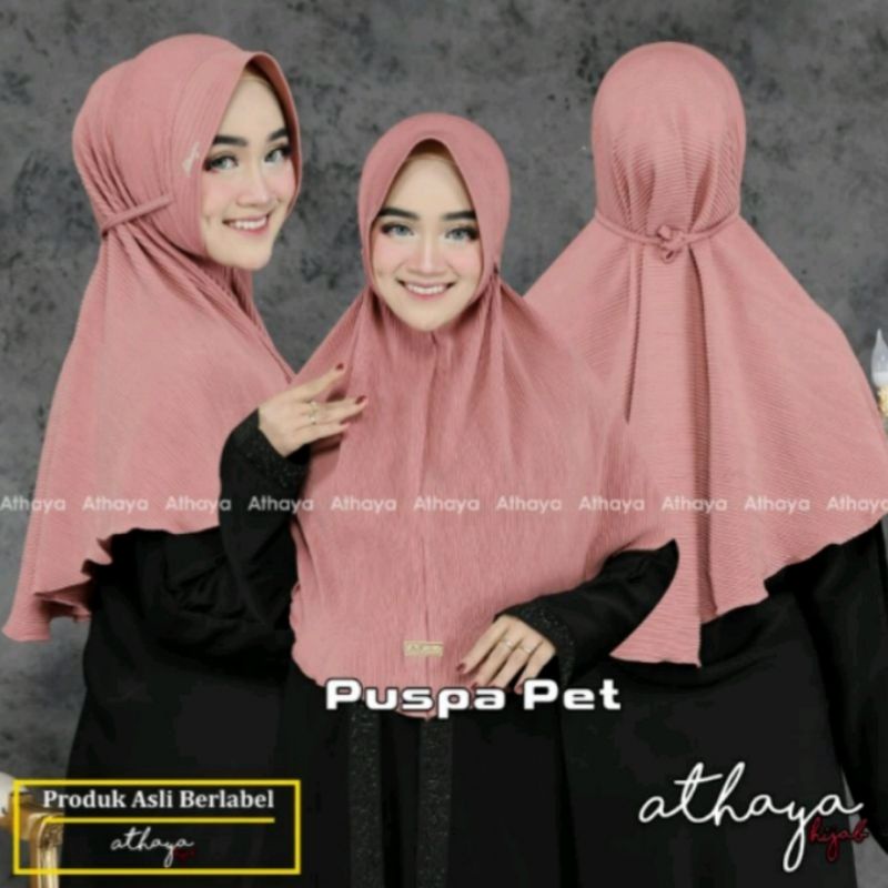 " ORI ATHAYA" PET PLISKET// BERGO PLISKET LIDI (Jilbab Instan)