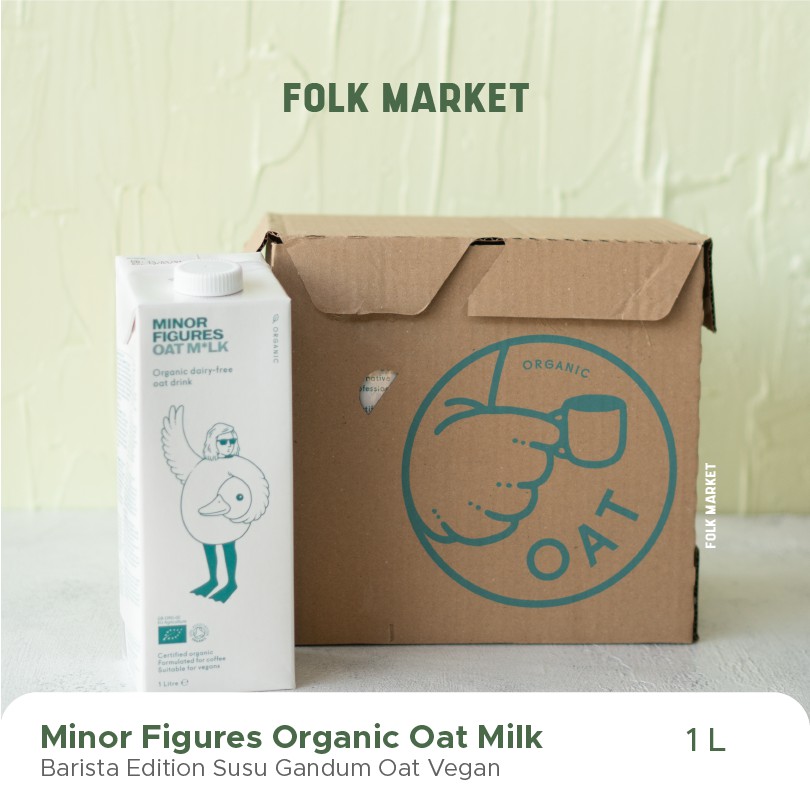 

MINOR FIGURES Organic Oat Milk Barista Edition 1L 1 Dus Isi 6 pcs | Susu Gandum 1 liter