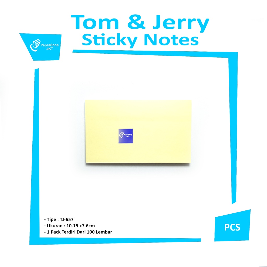 

TOM & JERRY - Sticky Notes Kuning Tj-657 10.15 x7.6cm - Pad