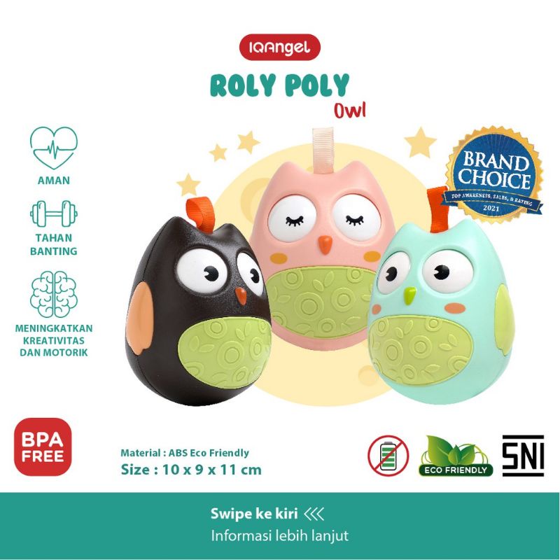 Iqangel Roly Poly Owl Toys