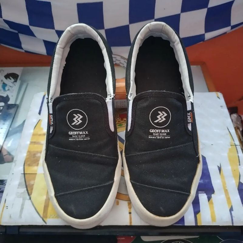 Geoff Max | Slip On | Black/White