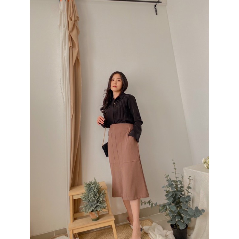 KANON - Asagao Shirt - Kemeja kantor / kuliah wanita korean look