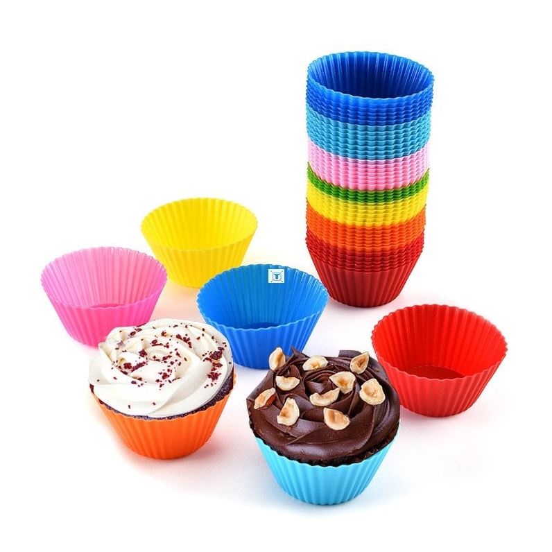 Cetakan Silikon Kue Cup Cake Muffin Puding cupcake