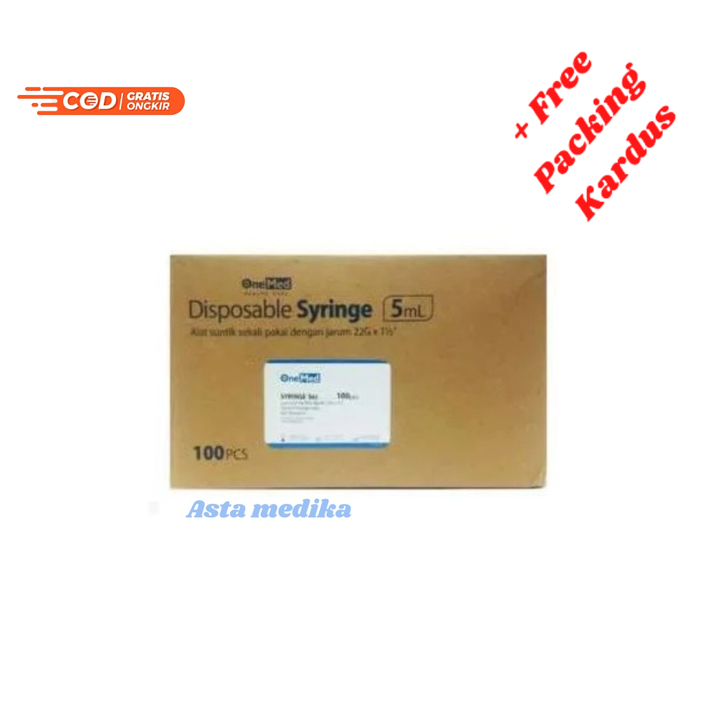 Spuit Disposable Syringe Onemed 1cc 3cc 5cc 10cc 20cc 50cc