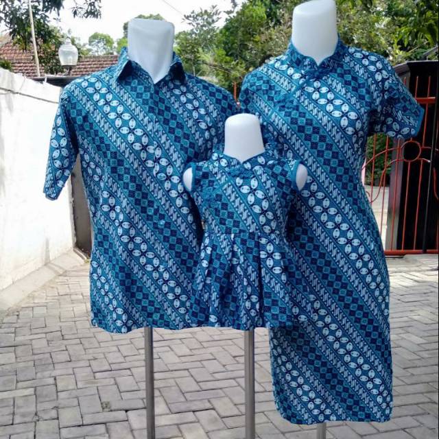 Ethnickidswear Cheongsam Batik Couple Qipao Cauple Seragam Batik Keluarga Batik Set Family Set