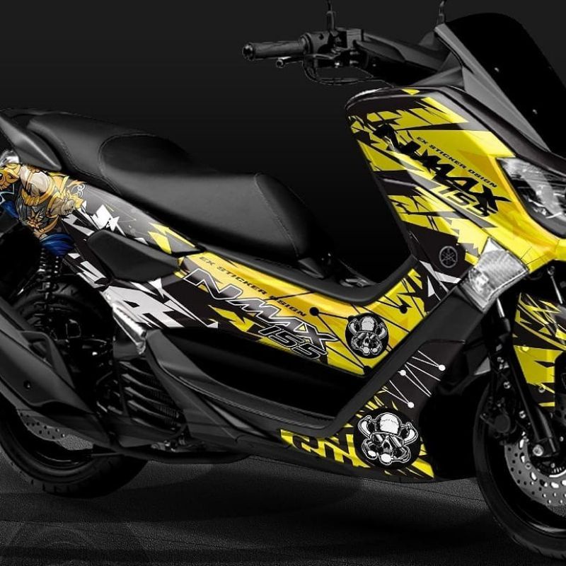STIKER MOTOR DECAL NMAX 2019 KE BAWAH OLD VARIASI FULL BODY KEREN