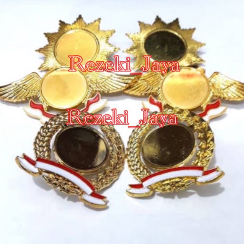 Wing Polos Pin Polos Padi Kapas Bintang 12 Wing Burung Polos Polosan Peniti Tanpa Logo Satuan