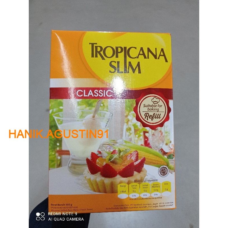 

Tropicana Slim Sweetener Classic Refiil 500 gr