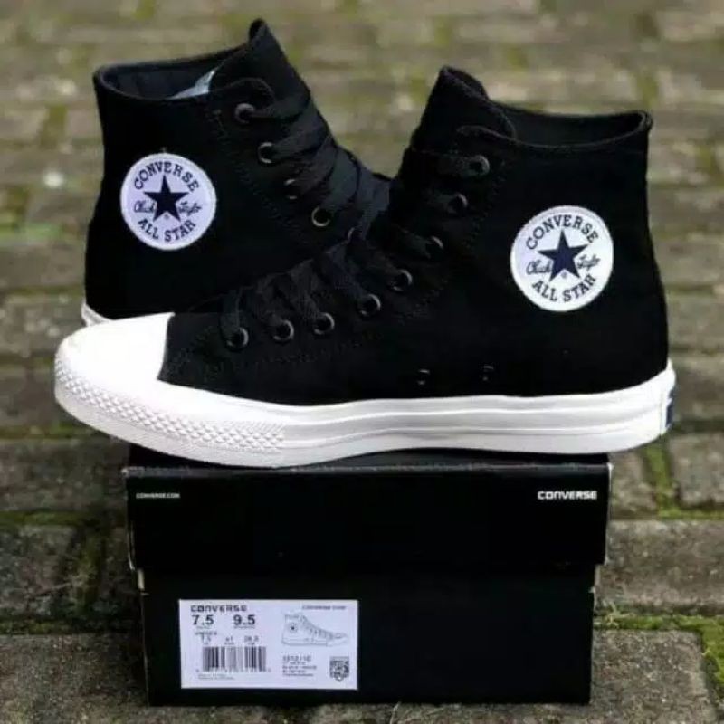 sepatu converse high/low chuk tailor hitam