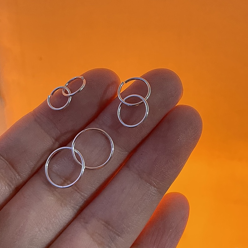 Roselife 1 Pasang Anting Tusuk Stainless Steel 316L Anti Alergi Untuk Wanita