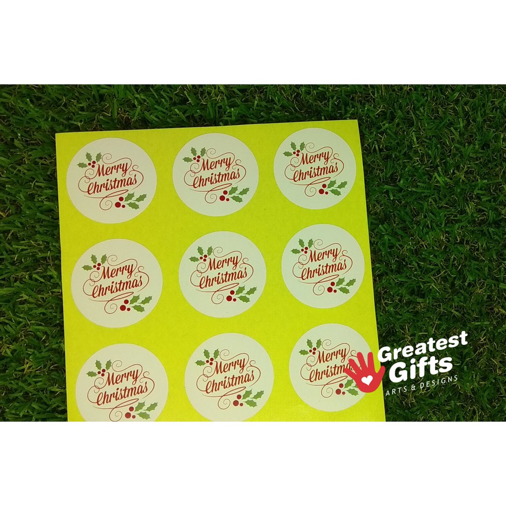 

Sticker Label MERRY CHRISTMAS tag ucapan natal stiker produk parcel hampers