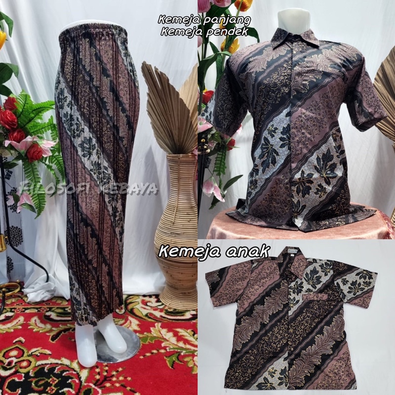 CM MOCCA ~ BAJU BATIK COUPLE AYAH DAN ANAK LAKI-LAKI BATIK COUPLE KELUARGA MODERN SET COUPLE SARIMBI