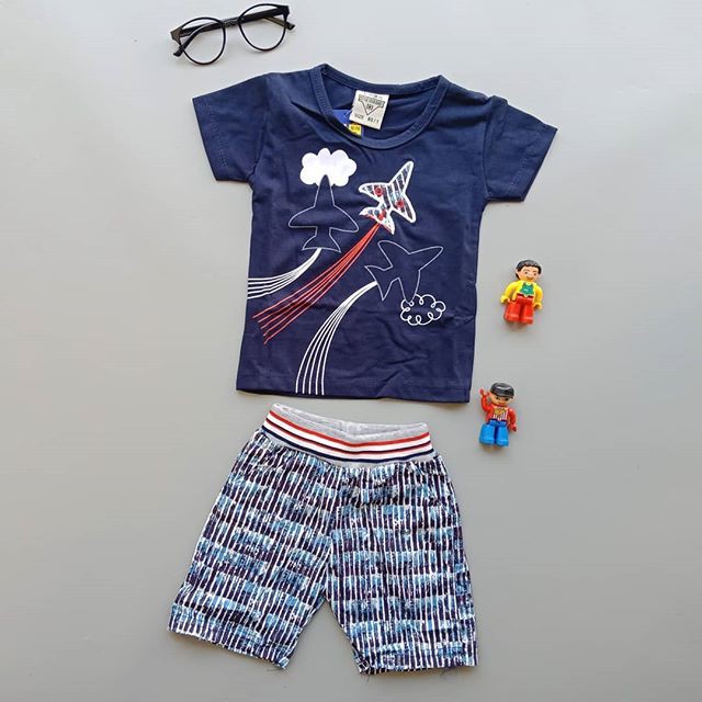 Setelan Toretto Pesawat Celana Pendek