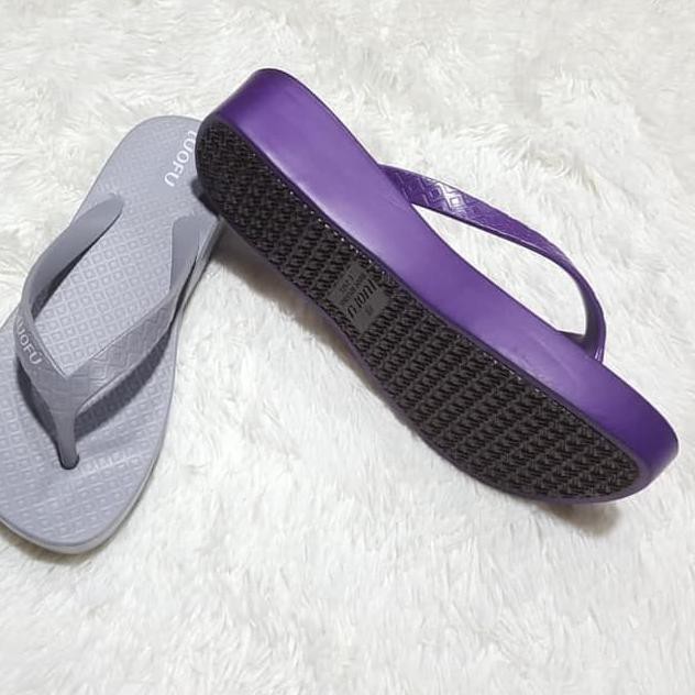 ★NEW★ e7145-6w sandal wanita jepit luofu sendal wanita jelly sandal wedges DG6