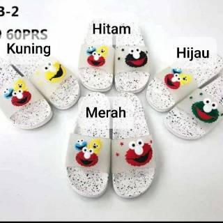  Sandal  Jelly Elmo  Hidung Putih  Premium Shopee Indonesia