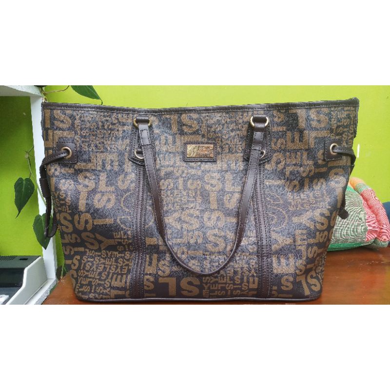 Tas Sisley Coklat Kopi motif cantik