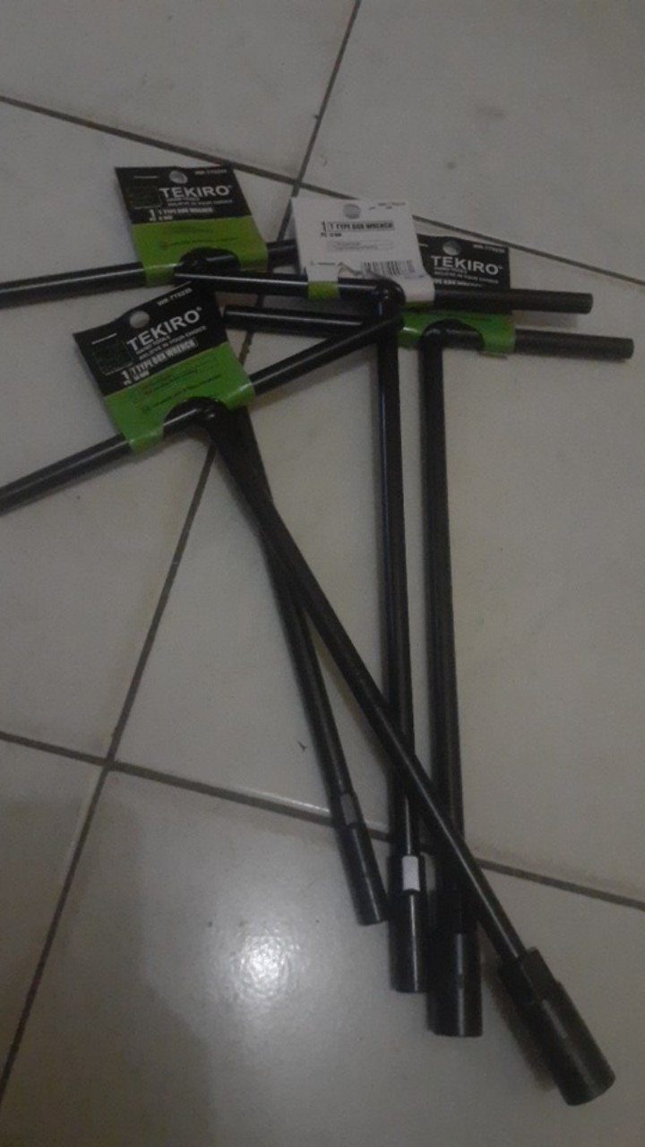 Tekiro Paket 4pc Kunci Sock T Ukuran 8-10-12-14mm / Kunci T Tekiro