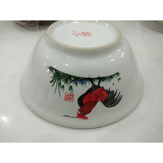 12Pcs Mangkok Ayam Jago Keramik / Mangkok Baso Miwon | Shopee Indonesia