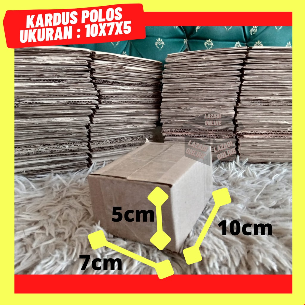 

kardus packing ukuran 10x7x5 kardus polos dus box kotak pack peking paking murah termurah terlaris