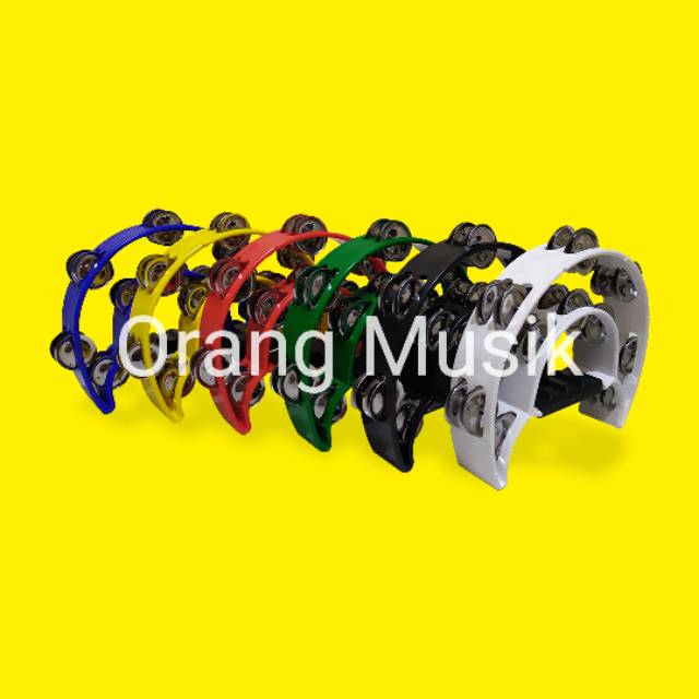 Tambourine Double Warna Import - Tamborin Kecrekan Double Warna