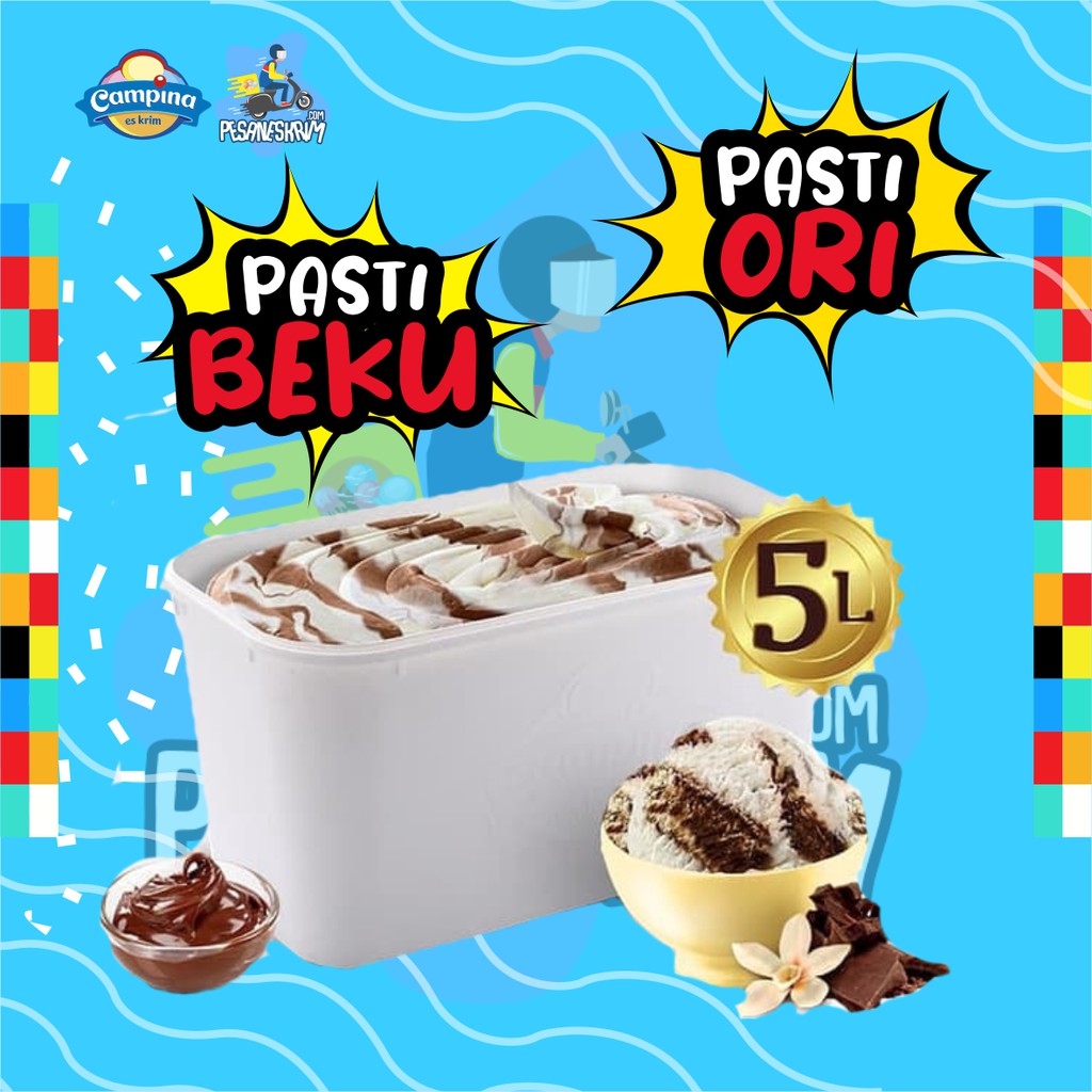 

Ice Cream Campina 5lt CHOCO FUDGE / es krim 5 liter