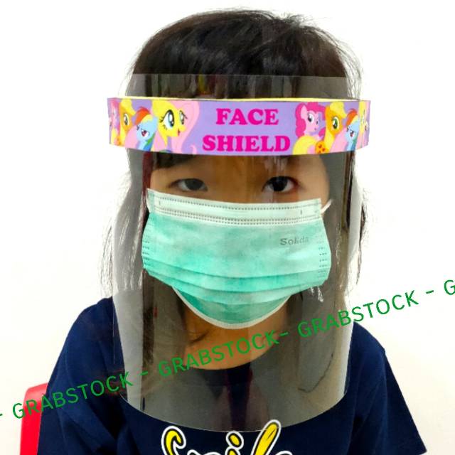 Face Shield Anak Buka Tutup Gambar Karakter