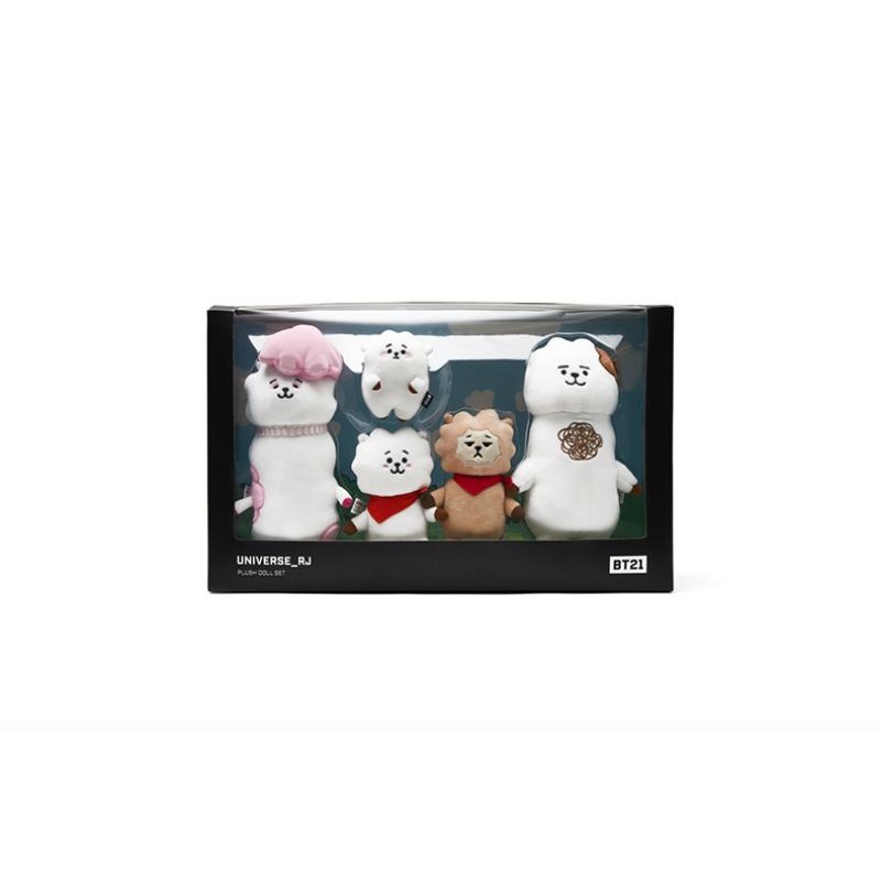 [ READY ] OFFICIAL BT21 RJ family universe plush doll set boneka original
