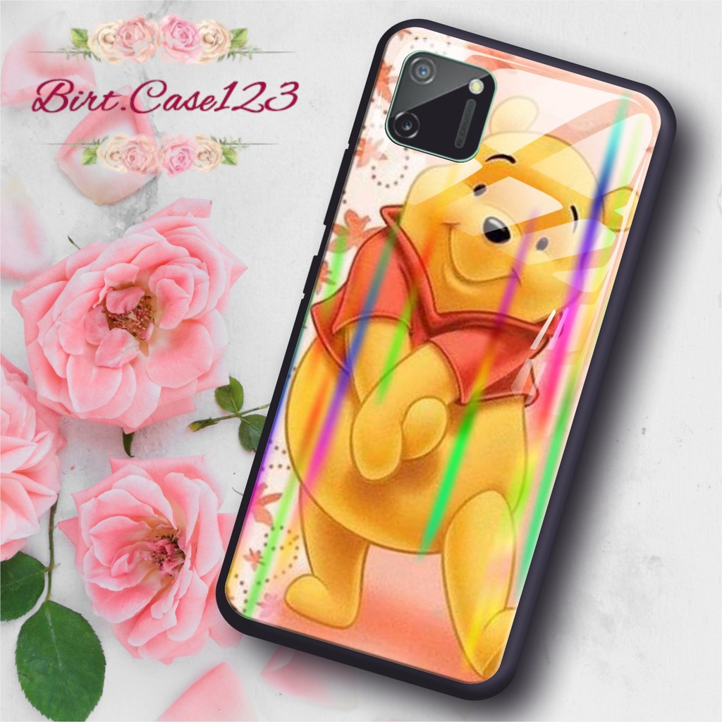 BC Case Gambar WINNIE THE POOH back case glass aurora realme c1 c2 c3 3pro x xt 2 5 5pro 6 6pro etc