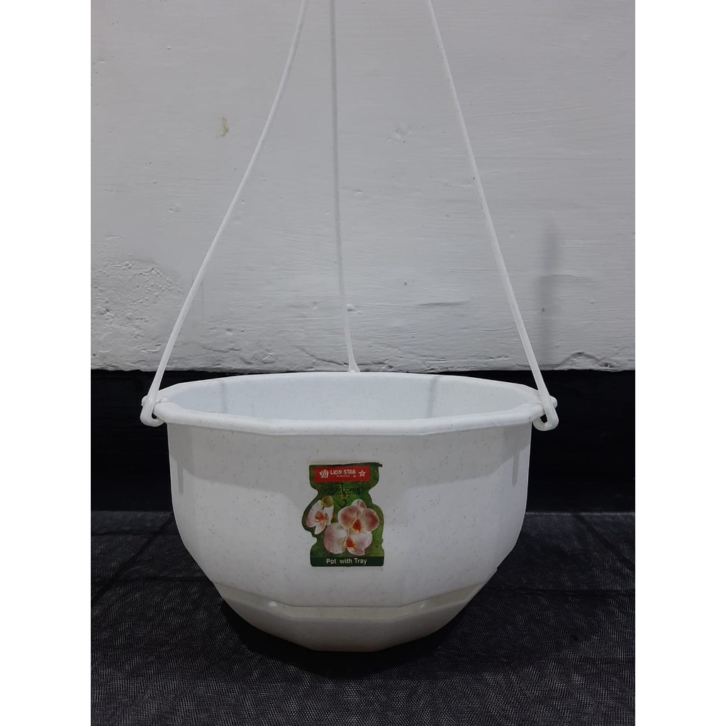 Pot Gantung Putih Lion Star