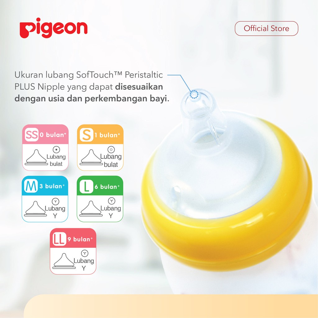 PIGEON Dot Peristaltic Plus Size S Isi 1 Pcs | Dot Bayi