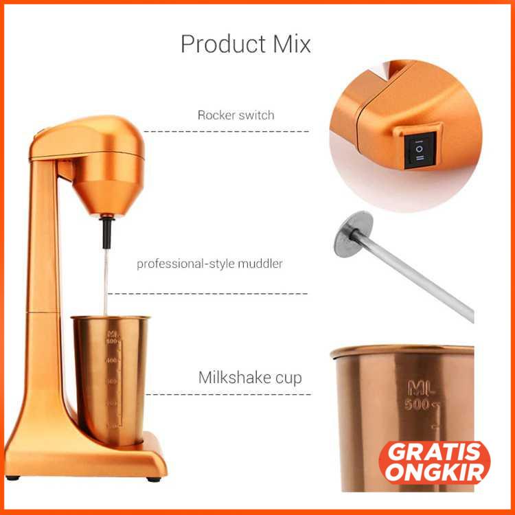 Mixer Elektrik Pengaduk Pengocok Minuman Otomatis - HSM-705S