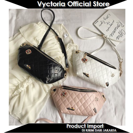 (COD) Vyctoria VOS06144 Tas Pinggang Wanita Waistbag Import Slingbag Promo BQ2384 JTF06144 CR7131 16