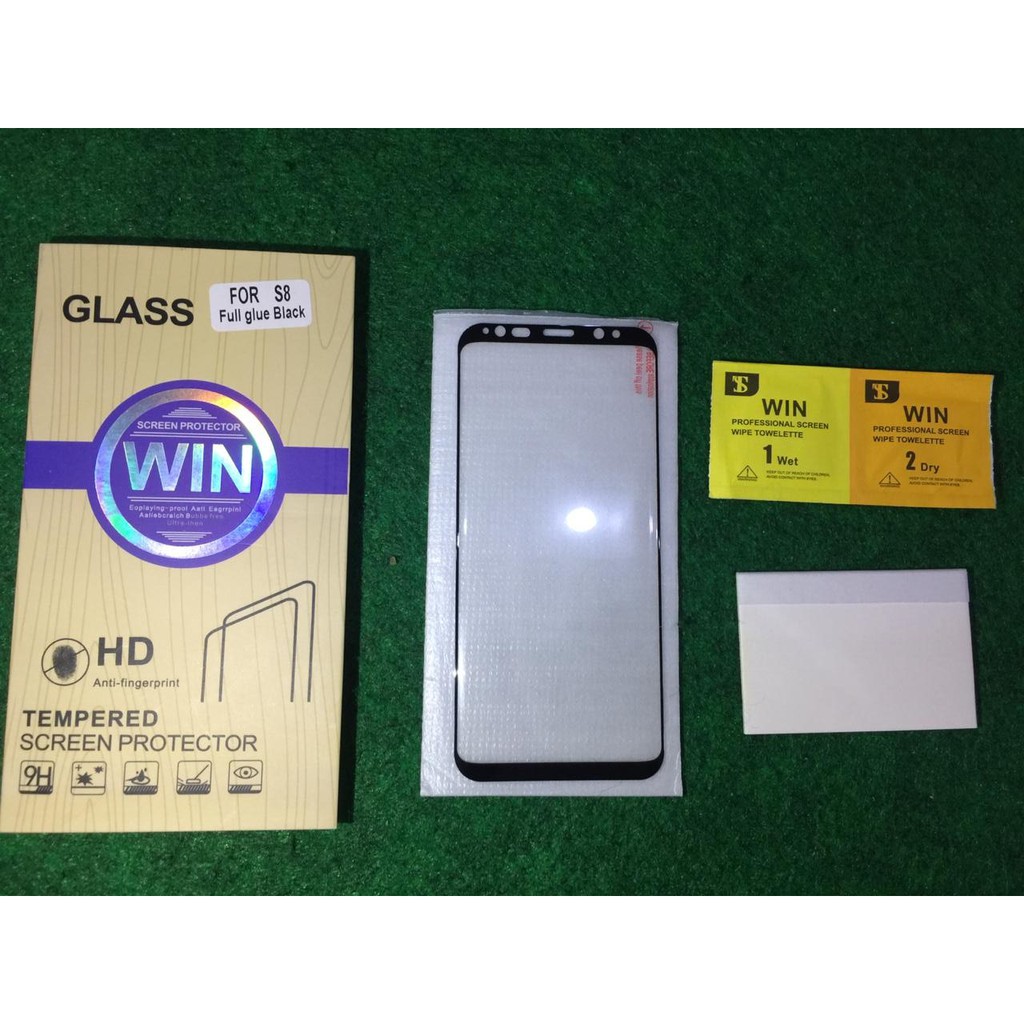 Tempered Glass WIN 5D Samsung S8 Full Glue Full Cover Curve The Best