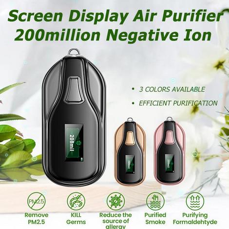 Kalung Air Purifier Dengan Layar Display M20 Air Mask Purifier Ionizer Lulalayho