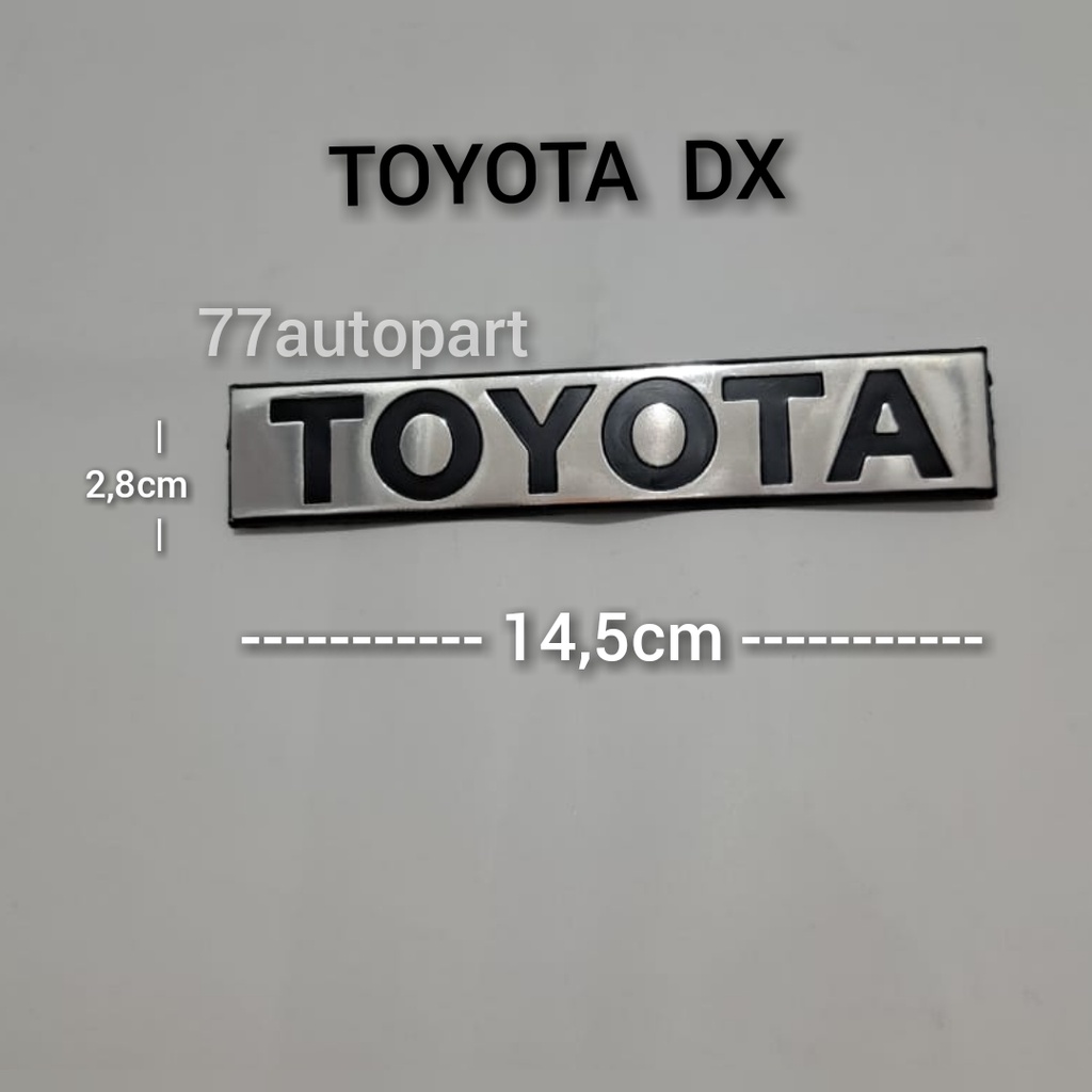 emblem logo mobil tulisan emblem toyota untuk dx