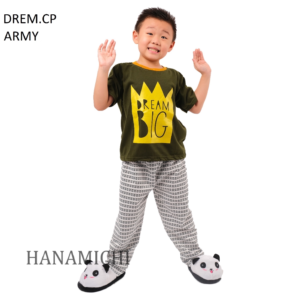 Hanamichi DREM.CP Baju Tidur Anak Bergambar Lengan Pendek