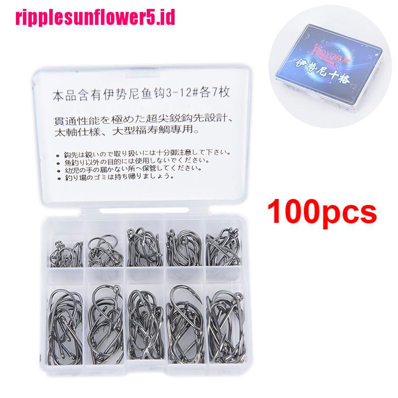 100pcs / lot Umpan Pancing Bahan Carbon Steel