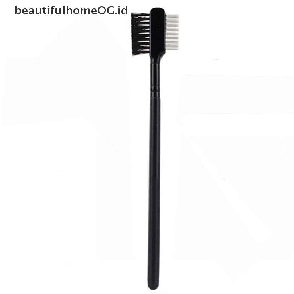 1 Pc Brush Sisir Extension Bulu Mata Alis Bahan Metal Steel Untuk Alat Makeup